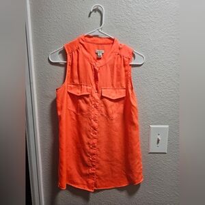J. CREW Orange Button Up